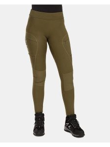 Kilpi Legginsy funkcyjne "Mounteria" w kolorze khaki rozmiar: 36. Brązowe legginsy Kilpi, bez wzorów, z materiału. Za 282,99 zł.