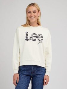 Lee Bluza w kolorze kremowym rozmiar: L. Brązowe bluzy Lee, l, bez wzorów, z bawełny, bez kaptura. Za 171,45 zł.