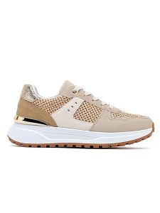 Sixth Sens Sneakersy w kolorze kremowo-złoto-beżowym rozmiar: 37. Brązowe trampki Sixth Sens, bez wzorów, bez zapięcia. Za 109,78 zł.