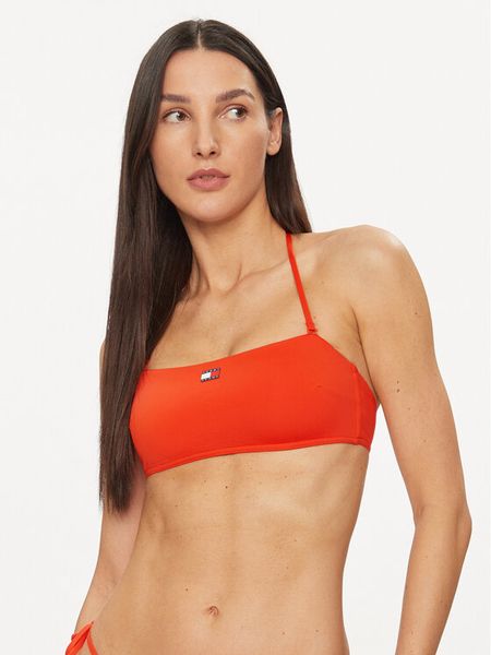 Tommy Hilfiger Góra od bikini UW0UW05088 Czerwony. Czerwone bikini TOMMY HILFIGER, bez wzorów, z syntetyku. Za 149,99 zł.