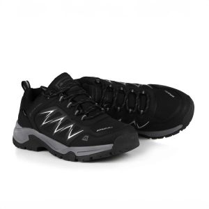 Buty niskie softshellowe Alpine Pro Nige wodoodporne. Czarne buty trekkingowe Alpine Pro, bez zapięcia. Za 299,00 zł.