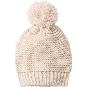 Czapka melanżowa bonprix perłowy beżowy - matowy beżowy - złoty kolor melanż. Rękawiczki marki bonprix. Za 29,99 zł.