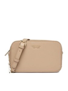 Nine West Torebka CEO-Myra-KY256 Beżowy. Brązowe listonoszki Nine West, bez wzorów, z materiału, bez dodatków. Za 169,99 zł.