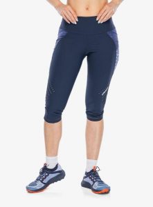 Legginsy do biegania damskie Crazy Mid-Short Pressure. Niebieskie legginsy Crazy, bez wzorów, z materiału, długie. Za 357,49 zł.