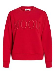 Vila Bluza "Reflect" w kolorze czerwonym rozmiar: XL. Czerwone bluzy Vila, xl, bez wzorów, bez kaptura. Za 164,95 zł.