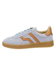 GANT Footwear Skórzane sneakersy "Cuzima" w kolorze błękitno-jasnobrązowym rozmiar: 39. Niebieskie trampki GANT Footwear, bez wzorów, bez zapięcia. Za 368,85 zł.