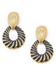 MOODE Kolczyki-wkrętki "Viviane" rozmiar: onesize. Żółte kolczyki MOODE, ze stali. Za 52,99 zł.