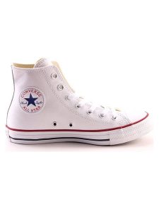 Converse Skórzane sneakersy "Chuck Taylor All Star" w kolorze białym rozmiar: 44,5. Białe trampki Converse, bez wzorów, za kostkę, bez zapięcia. Za 215,21 zł.