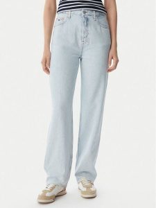 Tommy Jeans Jeansy Layla DW0DW23036 Niebieski jasny Slim Fit. Niebieskie jeansy Tommy Jeans, bez wzorów, z bawełny. Za 449,99 zł.