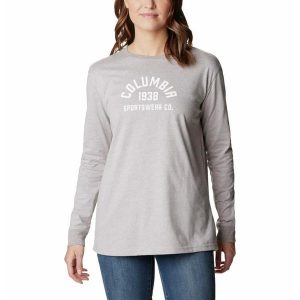Bluza Turystyczna bez kaptura Damska Columbia North Cascades LS Tee. Szare bluzy Columbia, l, bez wzorów, bez kaptura. Za 137,99 zł.