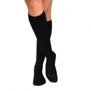 Długie skarpety uciskowe 3/4 z wełny merynosów, czarne. Czarne skarpetki OEM, bez wzorów, z wełny. W wyprzedaży za 92,48 zł.