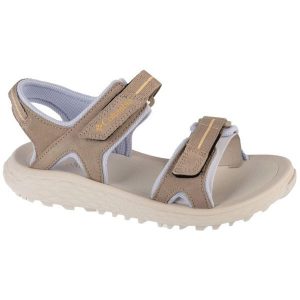 Sandały Columbia Konos Hiker 2-Strap Sandal 2121311247 beżowy. Brązowe sandały bez wzorów, z gumy, bez obcasa, bez zapięcia. W wyprzedaży za 359,42 zł.