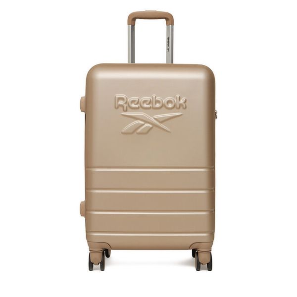 Walizka średnia Reebok. Brązowe walizki Reebok, bez wzorów, średnie. Za 269,99 zł.