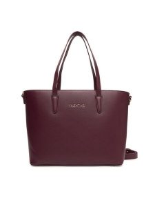 Valentino Torebka Zero Re VBS7B301 Bordowy. Czerwone torebki klasyczne Valentino, bez wzorów, ze skóry, bez dodatków. Za 579,99 zł.