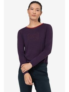 Super.natural Koszulka "Logo" w kolorze fioletowym rozmiar: XS. Różowe bluzki super.natural, xs, bez wzorów, z wełny, bez kołnierzyka, bez ramiączek. Za 152,99 zł.