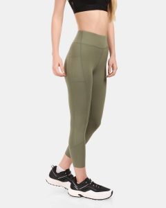 Damska legginsy sportowe Kilpi TENIA-W. Zielone legginsy Kilpi, bez wzorów. Za 256,81 zł.