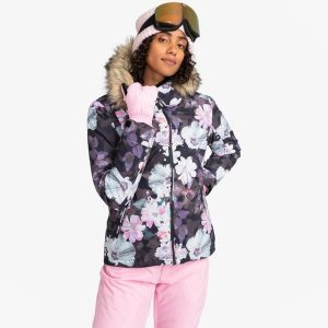 Kurtka narciarska snowboardowa ROXY damska ocieplana wodoodporna. Białe kurtki Roxy, na zimę, l, bez wzorów, bez kaptura. Za 599,00 zł.