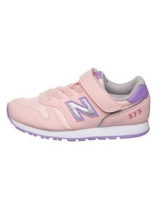 New Balance Sneakersy w kolorze jasnoróżowym rozmiar: 18,5. Różowe trampki New Balance, bez wzorów, z gumy, bez zapięcia. Za 109,78 zł.