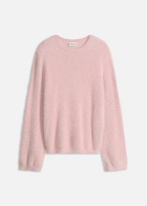 Miękki sweter z szerokimi rękawami. Czerwone swetry klasyczne bonprix, bez kołnierzyka. Za 129,99 zł.
