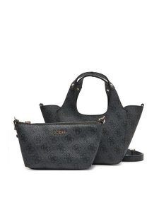 Guess Torebka HWSG73 34750 Szary. Szare torebki klasyczne Guess, z aplikacjami, ze skóry, bez dodatków. Za 379,99 zł.