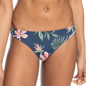 Dół od stroju kąpielowego ROXY Into The Sun. Niebieskie bikini Roxy, bez wzorów. Za 72,99 zł.