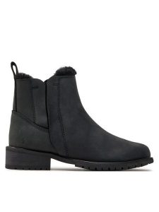 EMU Australia Sztyblety Pioneer Leather W11692 Czarny. Czarne botki EMU Australia, bez wzorów, ze skóry, bez obcasa, na płaskiej podeszwie, bez zapięcia. Za 539,99 zł.