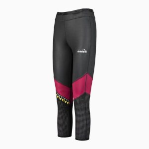 Legginsy damskie DIADORA L. 6/8 REVERSIBLE TIGHTS BE ONE. Czarne legginsy Diadora, bez wzorów. Za 109,99 zł.