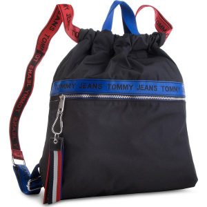 Plecak TOMMY JEANS - Tj Logo Tape Drawstr AU0AU00245 902. Plecaki marki Tommy Jeans. W wyprzedaży za 259,00 zł.