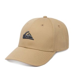Czapka z daszkiem Quiksilver. Brązowe czapki Quiksilver, bez wzorów. Za 79,99 zł.
