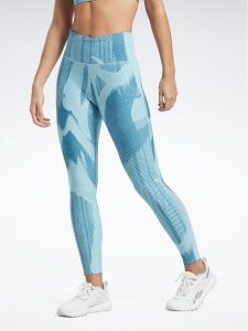 Reebok Legginsy Lux Perform HA4373 Niebieski Slim Fit. Niebieskie legginsy Reebok, bez wzorów, z syntetyku. Za 219,99 zł.