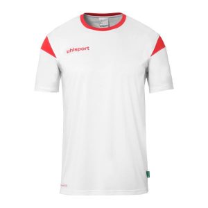 Koszulka Uhlsport Squad 27. Białe bluzki Uhlsport, s, bez wzorów, z dżerseju, sportowe, bez kołnierzyka, bez ramiączek. Za 122,50 zł.