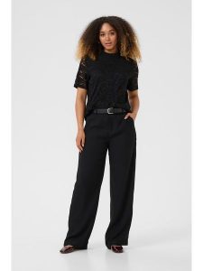 Kaffe Bluzka w kolorze czarnym rozmiar: XXL. Czarne bluzki Kaffe, xxl, bez wzorów, z koronki, bez kołnierzyka, bez ramiączek. Za 91,34 zł.