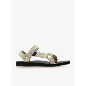 Sandały turystyczne damskie Teva Original Universal Sunscape. Zielone buty trekkingowe Teva, bez zapięcia. Za 235,99 zł.