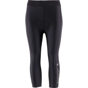 Getry rowerowe damskie RSD151 - głęboka czerń. Szorty marki 4f. Za 99,99 zł.