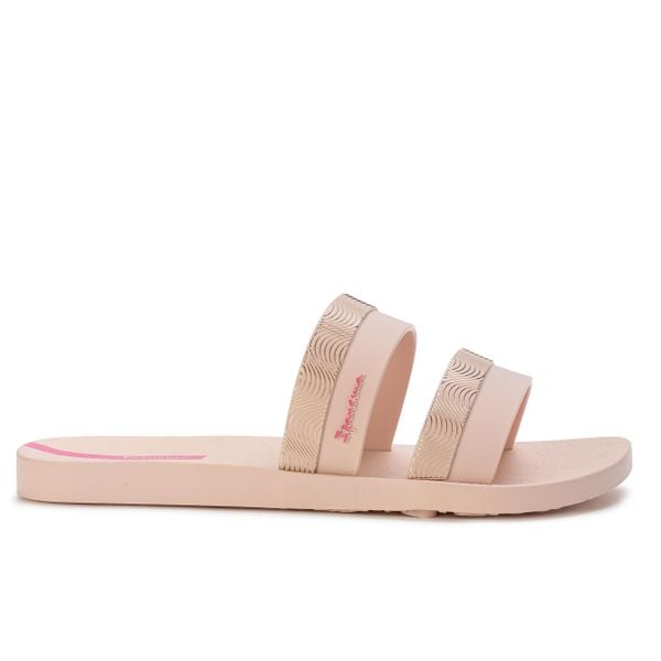 Klapki damskie Ipanama 83649 MESH SLIDE FEM. Czerwone klapki Ipanema, bez wzorów, z materiału, bez obcasa. Za 69,00 zł.