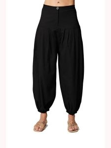 Ipanima Spodnie w kolorze czarnym rozmiar: 38. Czarne spodnie z wysokim stanem Ipanima, bez wzorów, z materiału, z podwyższonym stanem. Za 78,99 zł.