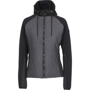 Trespass Grace - Aktywny top damski czarny. Czarne kurtki Trespass, bez wzorów, prążkowane, bez kaptura. Za 280,33 zł.