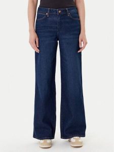 Wrangler Jeansy World Wide 112372996 Granatowy Wide Leg. Niebieskie jeansy Wrangler, bez wzorów, z bawełny. Za 369,99 zł.