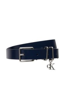 Calvin Klein Pasek Damski LV04F7086G Granatowy. Niebieskie paski Calvin Klein, bez wzorów, ze skóry. Za 269,99 zł.