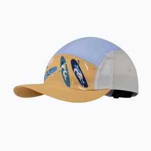 Czapka z daszkiem BUFF 5 Panel Go. Żółte czapki Buff, bez wzorów, sportowe. Za 149,99 zł.