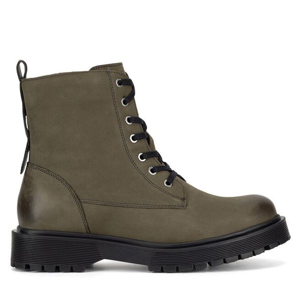 Trzewiki Lasocki. Brązowe botki Lasocki, bez wzorów, bez obcasa, na płaskiej podeszwie, bez zapięcia. Za 249,99 zł.