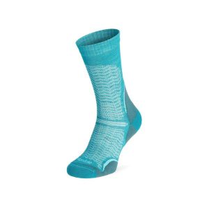 Skarpety w góry Bridgedale Hike Ultra Lt T2 Merino P Crew - teal. Zielone skarpetki Bridgedale, bez wzorów. Za 88,99 zł.