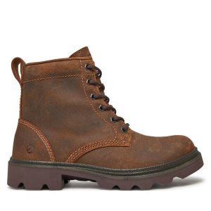 Trapery ECCO. Brązowe buty zimowe ecco, bez obcasa, bez zapięcia. Za 739,99 zł.
