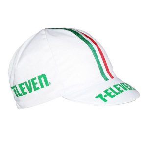 Czapka rowerowa Gist Equipe Vintage 7-Eleven. Białe czapki GIST, bez wzorów, sportowe. Za 118,50 zł.