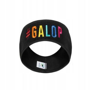 Czapka bandana z polaru Galop Wear. Czarne czapki GALOP WEAR, bez wzorów, z polaru, sportowe. W wyprzedaży za 89,00 zł.