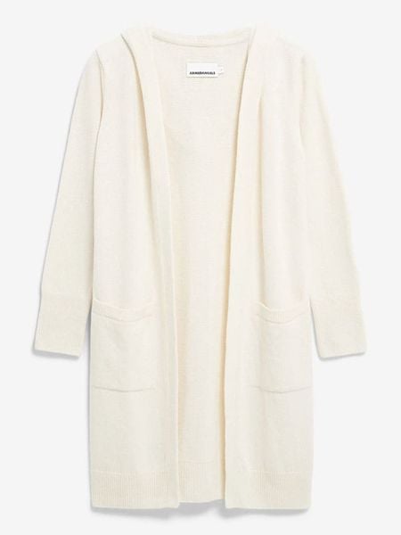 Armedangels Wełniany kardigan "Wanda" w kolorze kremowym rozmiar: S. Brązowe kardigany ARMEDANGELS, z wełny. Za 279,11 zł.