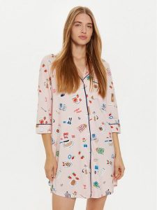 Kate Spade Koszula nocna KSI32712 Różowy Regular Fit. Czerwone koszule nocne Kate Spade, bez wzorów, z syntetyku, bez ramiączek. Za 339,99 zł.