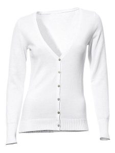 Heine Kardigan w kolorze białym rozmiar: 46. Białe kardigany Heine, z bawełny. Za 104,99 zł.