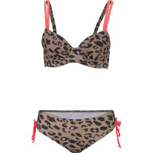 Bikini na fiszbinach (2 części). Brązowe bikini bonprix, bez wzorów. Za 129,99 zł.