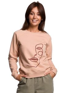 Be Wear Bluza w kolorze beżowym rozmiar: S. Brązowe bluzy Be Wear, s, bez wzorów, bez kaptura. Za 123,82 zł.